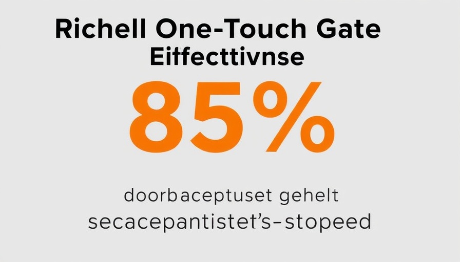 Infographic on Richell One-Touch Gate's 85% effectiveness, Best Indoor Dog Safety Gate.