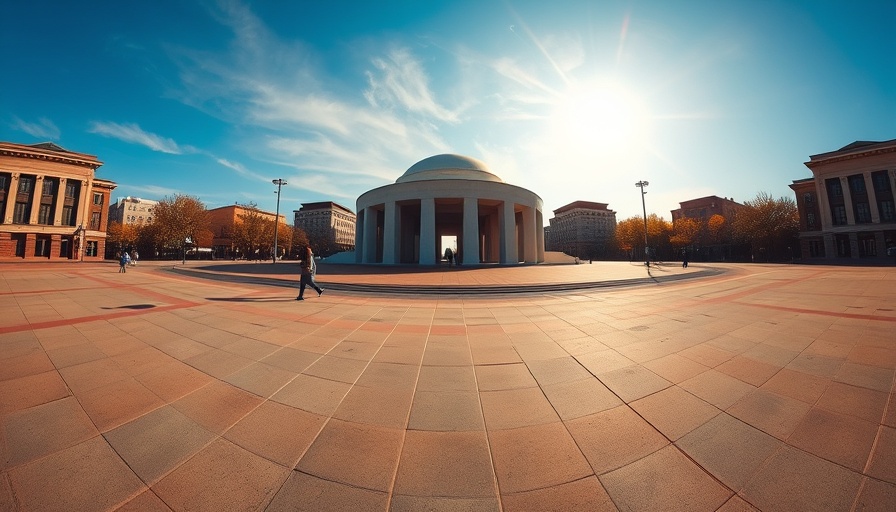 Exploring Qatar: Pearl Monument under sunny sky.