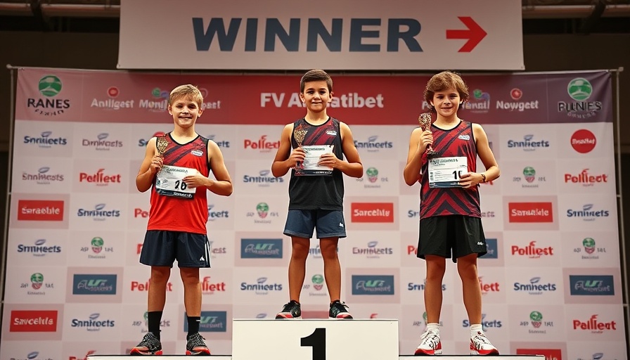 Winning athletes at the 2025 Brazilian Junior Championships podium.