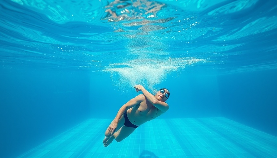 Common swimming mistake: swimmer pulling straight back underwater.