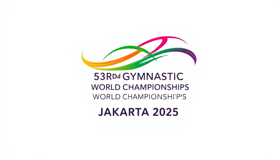 2025 World Gymnastics Championships logo with colorful design