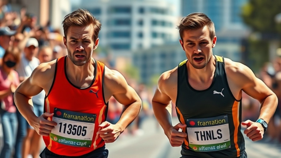 American Marathon Record Holder Conner Mantz competing in a race.