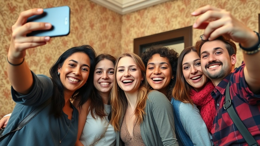 Friends capturing a moment together at UFC Fight Night Doha.