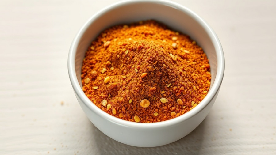 Homemade steak taco seasoning blend in a bowl.