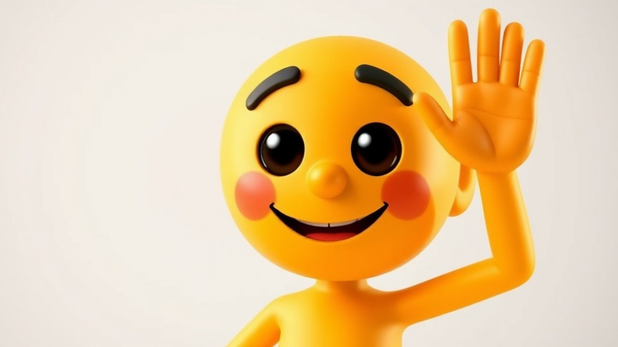 Nourishment Menu emoji with raised hand.