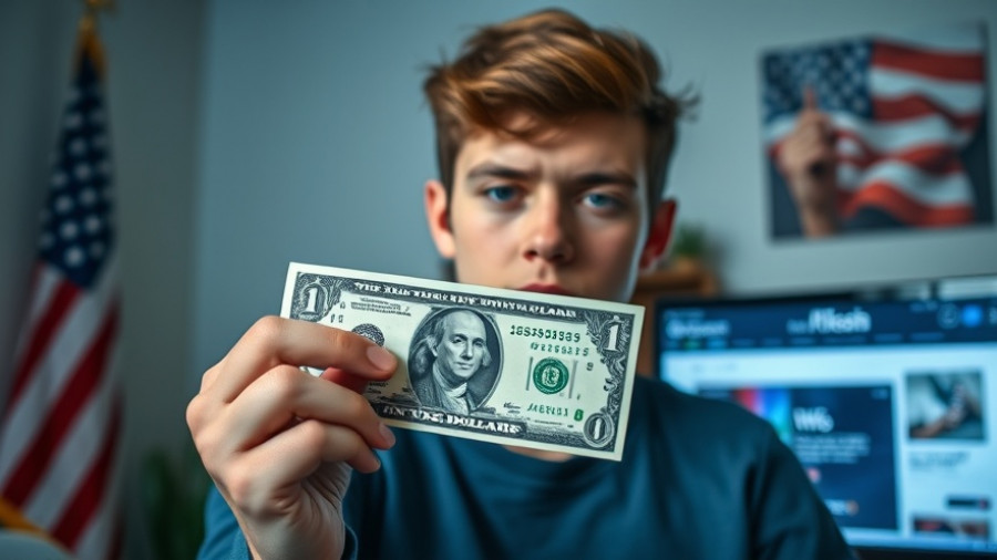 U.S. Diversity Visa Lottery new fee discussion with person holding a dollar.