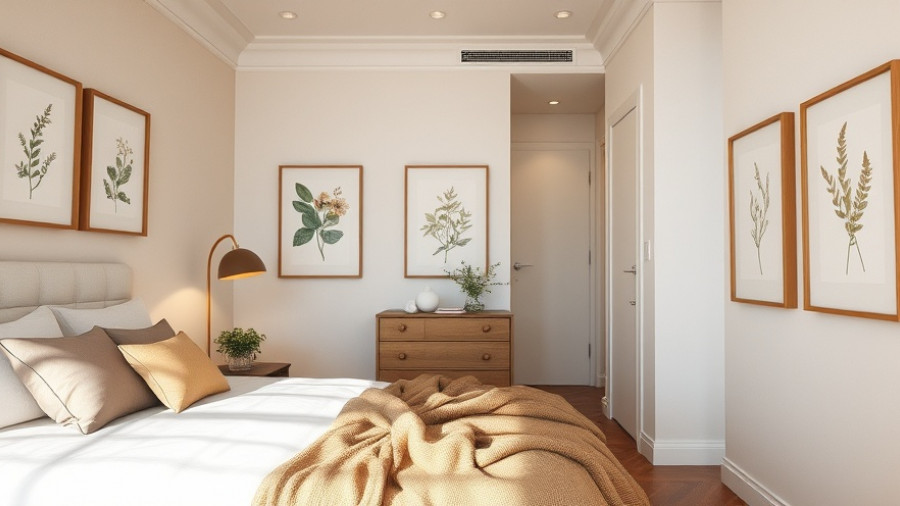 Elegant home decor ideas in a stylish bedroom and minimalist hallway.