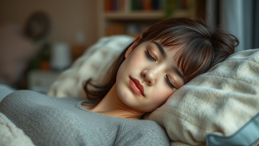 Relaxed young woman resting indoors, symbolizing siesta culture.