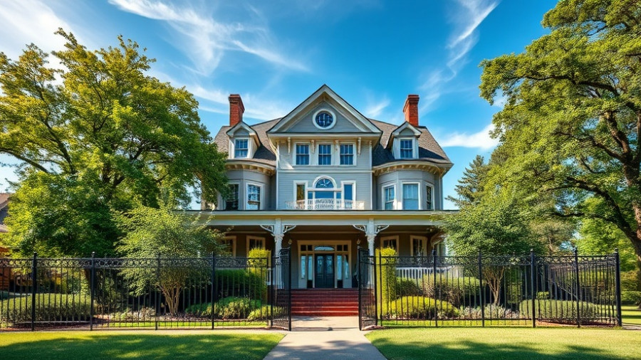 Victorian house and garden showcasing Halloween treats and decor ideas.