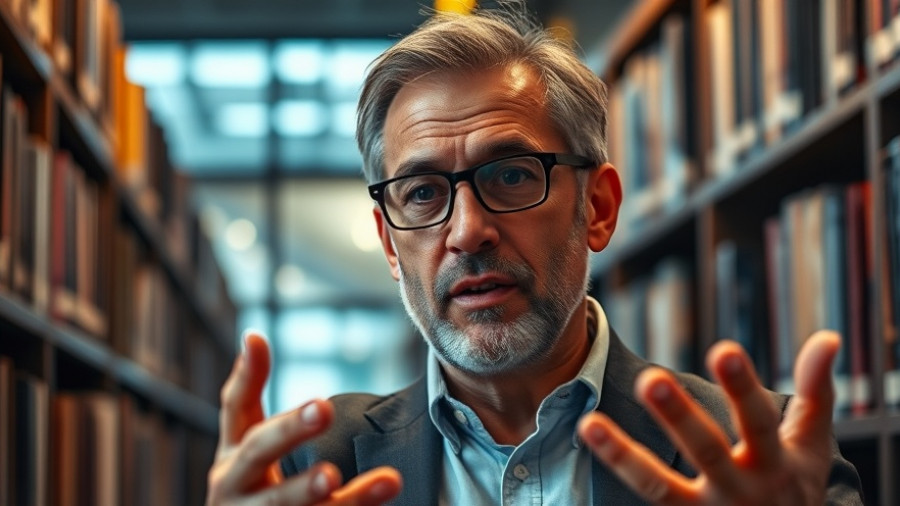 High-earning individual discussing financial advice in a library setting.