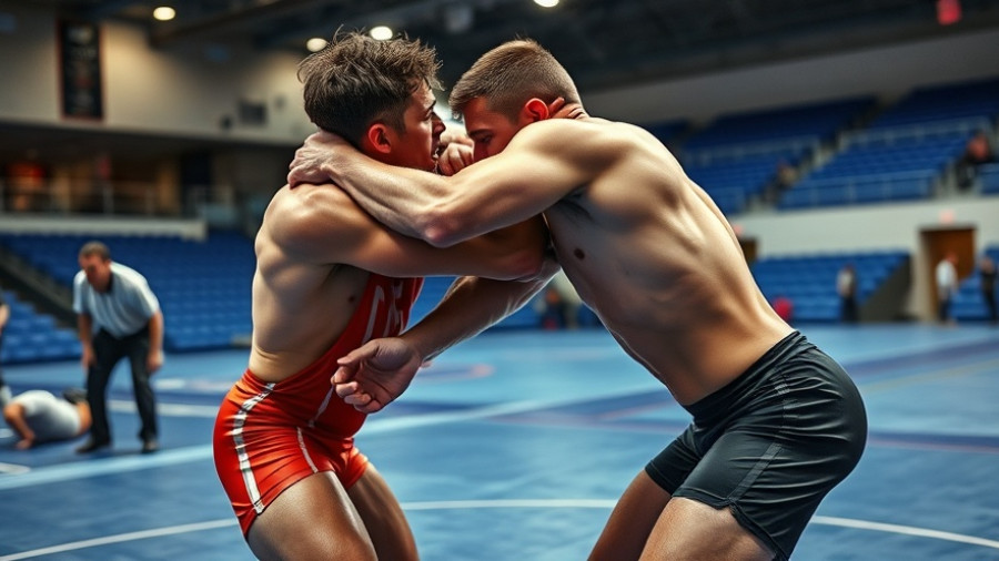 Sujeet SUJEET grapples with Bashir MAGOMEDOV on wrestling mat.