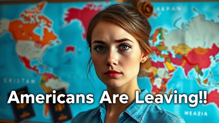 Top places Americans are moving in 2025: visual of a woman and map.