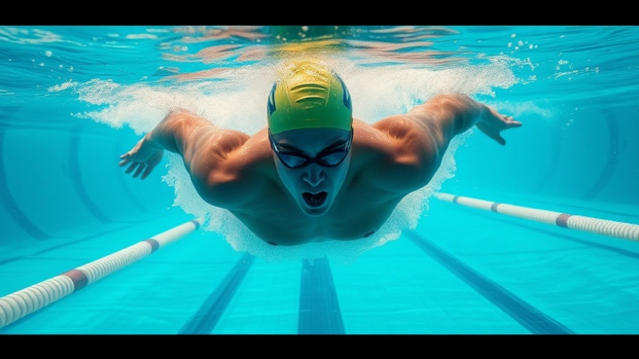 Professional swimmer demonstrating Nick Sloman swim pace underwater in a pool.