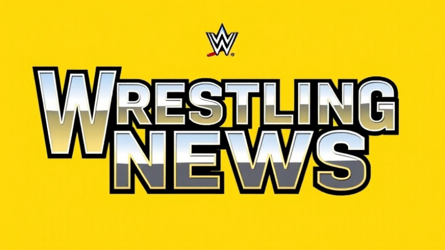 Bold wrestling news logo on yellow background, WWE SmackDown Upcoming Matches.