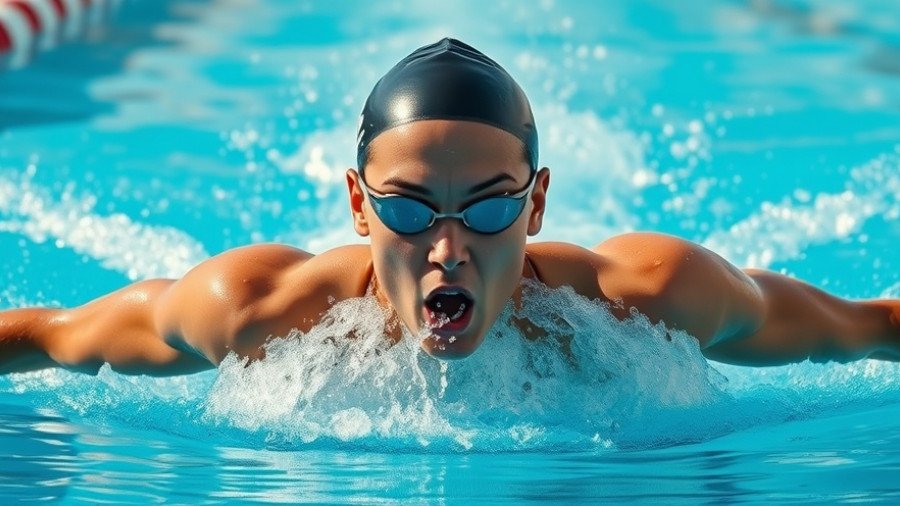 Swimmer demonstrating breathing techniques while swimming freestyle in pool.