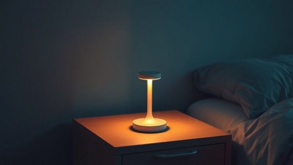 Affordable smart home lamp upgrade in cozy bedroom, warm ambiance.