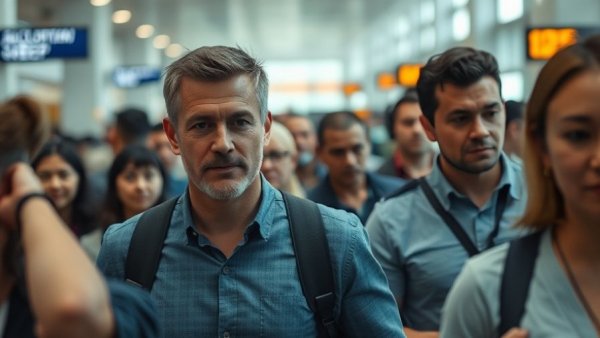 Salman Khan in Qatar, escorted through airport by security.