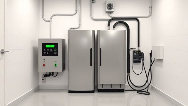 Modern backup battery in utility room, best home backup battery.