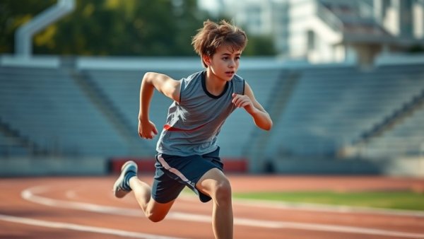 Quincy Wilson recruiting options for young athlete sprinting.