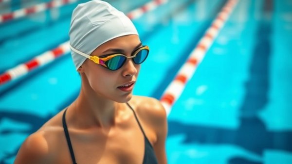 Head position affects athletic performance: Female swimmer offers poolside tips.