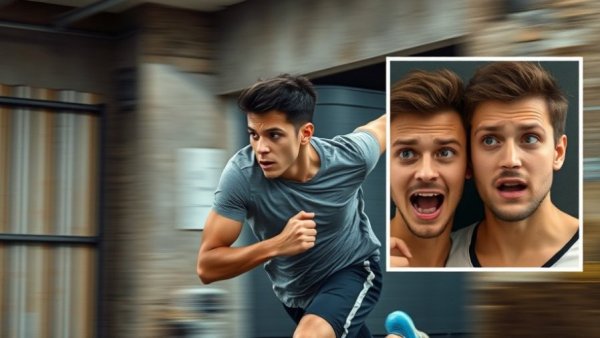 IShowSpeed track and field performance, indoor sprinting scene