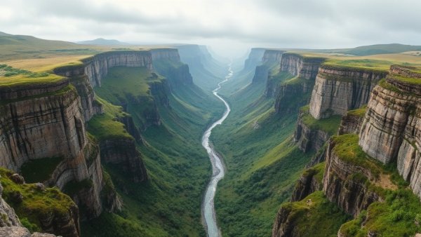 Scenic view of cliffs and river on Northeast Vietnam Loop.