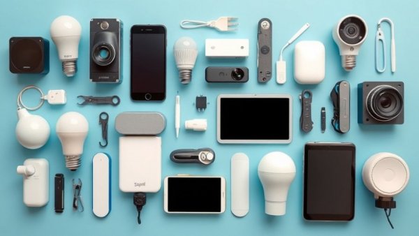 Affordable smart home upgrades in Charlotte NC showcased with various devices.