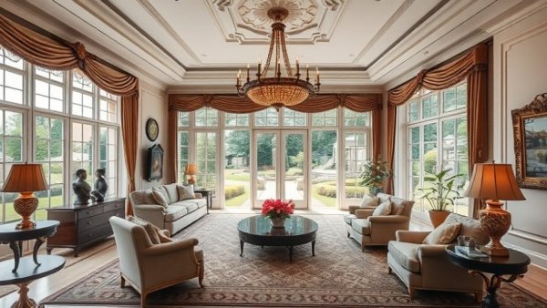 Elegant living room in 2025 Home for the Holidays Designer Showhouse.