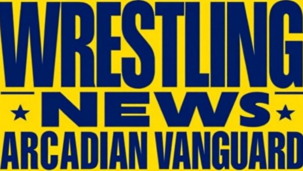 Classic wrestling news logo with bright yellow background, November 24 2025.
