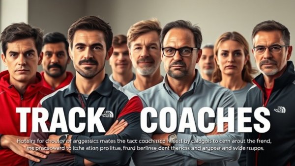 Challenges track coaches face with diverse team, serious expressions.