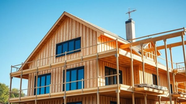 Building an ultra-efficient home with advanced insulation under construction.