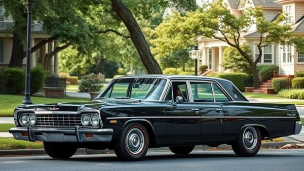 Vintage black sedan on suburban street - How Long to Keep Your Car