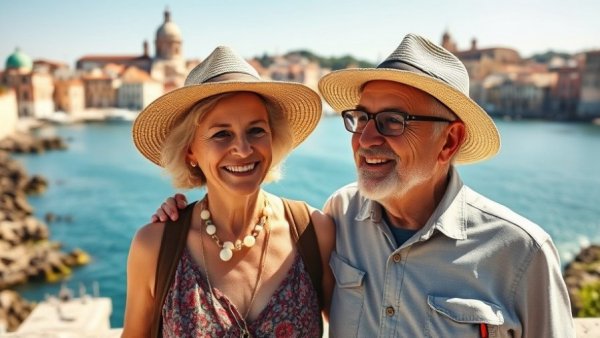 Affordable retirement in Europe with scenic European skyline.