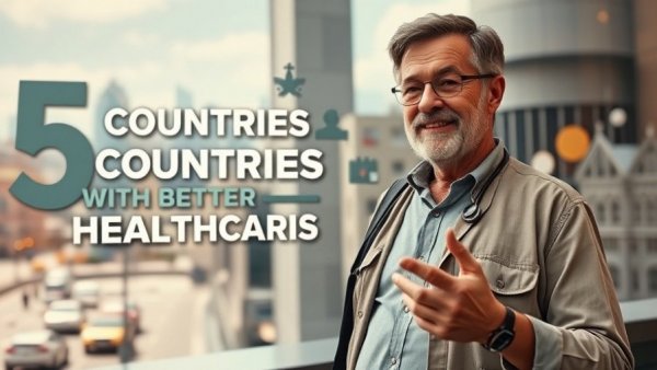Visual concept comparing countries with better healthcare than America.