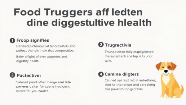 Top food triggers behind canine digestive upset infographic.