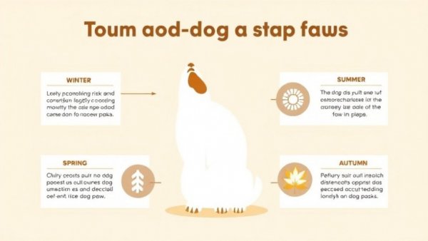 Infographic on caring for your dog's paws through seasonal threats
