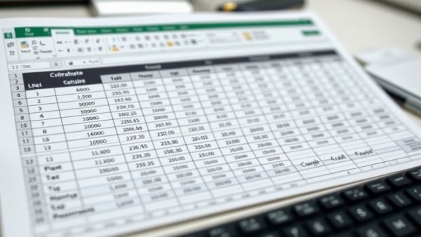 Excel spreadsheet with schedule and 3-week look ahead analysis.