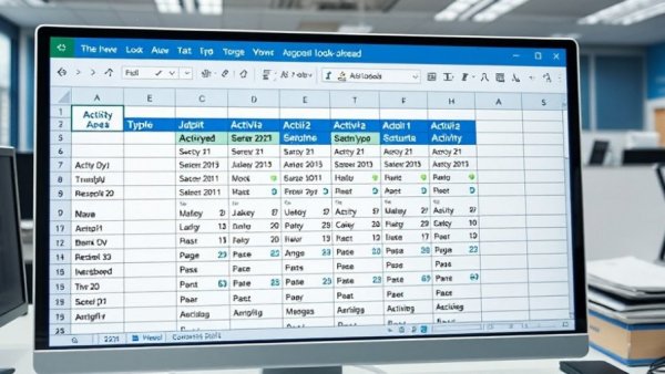 Excel 3-Week Look Ahead Schedules comparison spreadsheet.