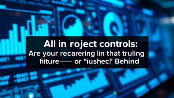Futuristic dashboard showcasing AI in project controls with glowing charts.