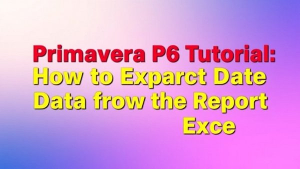 Colorful tutorial cover on extracting data from report into Excel.