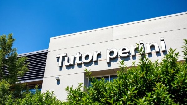 Tutor Perini building facade related to USACE contract construction.