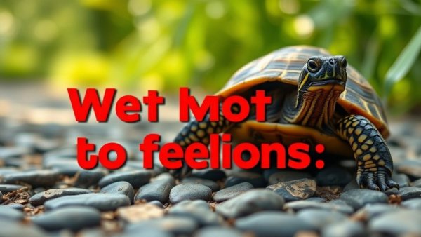 Turtle with motivational text on leadership feedback.