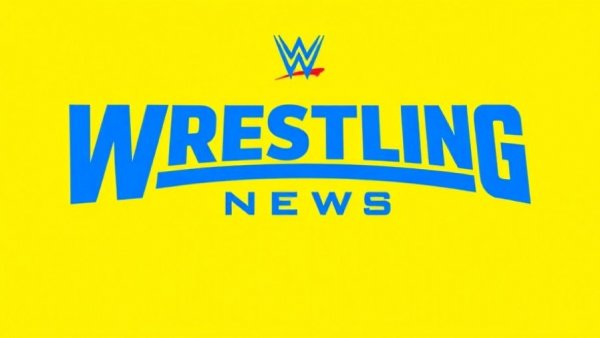Bold wrestling news logo on yellow for December 2025 updates.