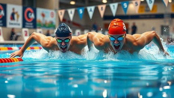 Katie Ledecky 800 freestyle record, competitive swimmers in action.
