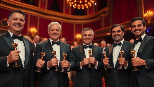 Duel We Missed Best Feature Film Award winners celebrate at Paladino D'Oro Festival.