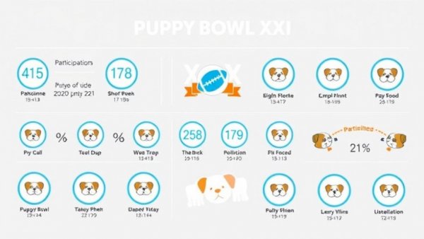 Puppy Bowl 2025 Adoption Times overview with stats and teams.