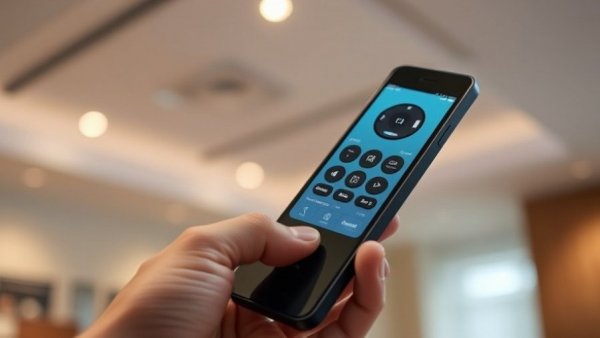 Sleek smart remote showcasing optimal smart remote technology.