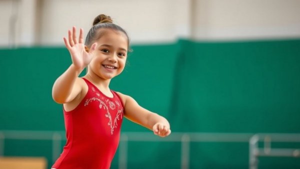 Gymnast at 2025 Italian Gold Championships Results smiling and waving