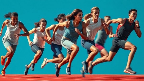 Dynamic collage showcasing the future of 4x100M sprinting.