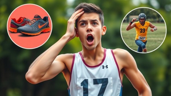 NIL opportunity for high school track athletes with shocked athlete.